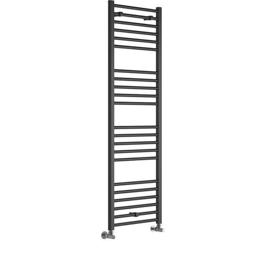 Ruby Bonnie Straight 30mm Ladder Radiator (600x1600x30mm) - Anthracite - RUBY102972 - Envy Bathrooms Ltd