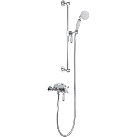 Ruby Brody Shower Pack One - Concentric Single Outlet Shower Valve & Riser Kit - Chrome - RUBY105833 - Envy Bathrooms Ltd