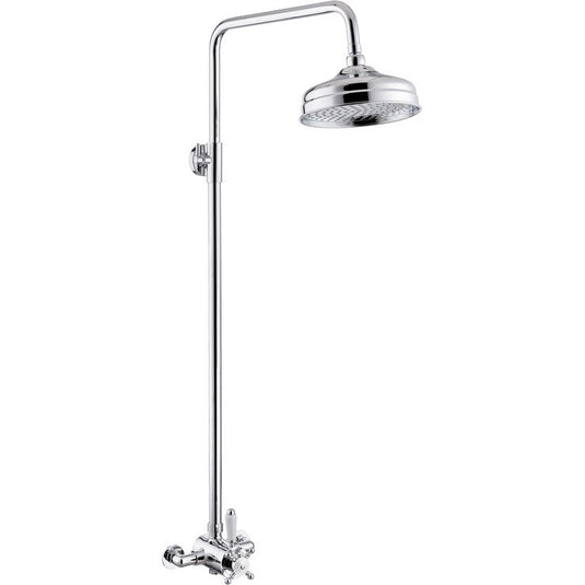 Ruby Brody Shower Pack Two - Concentric Single Outlet Shower Valve & Overhead Kit - Chrome - RUBY105834 - Envy Bathrooms Ltd