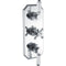 Ruby Brody Traditional Lever Thermostatic Two Outlet Shower Valve | Chrome | RUBY105882