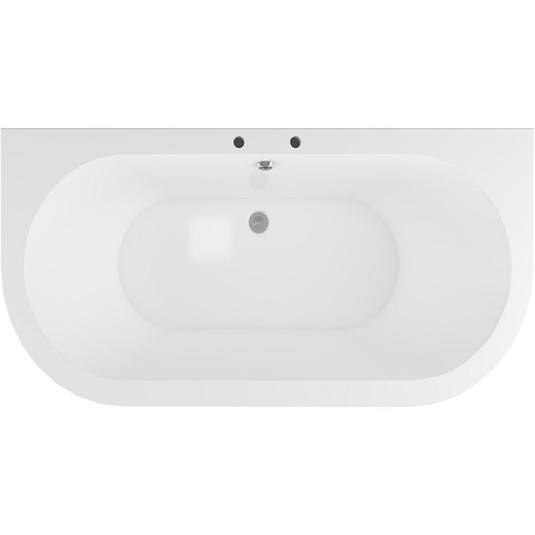 Ruby Cali Freestanding Back To Wall 1700x800x600mm 2TH Bath w/Feet - White - RUBY102813