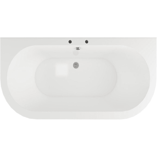 Ruby Cali Freestanding Back To Wall 1700x800x600mm 2TH Bath w/Feet - White - RUBY102813 - Envy Bathrooms Ltd