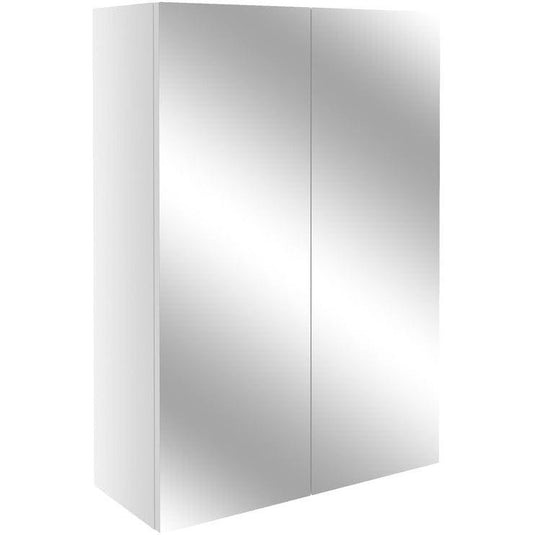 Ruby Cleo 500mm Mirrored Wall Unit - White Gloss - RUBY2662 - Envy Bathrooms Ltd