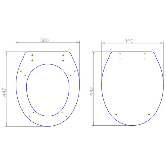 Ruby Cookie Soft Close Toilet Seat - Satin White Wood Effect - RUBY107473 - Envy Bathrooms Ltd