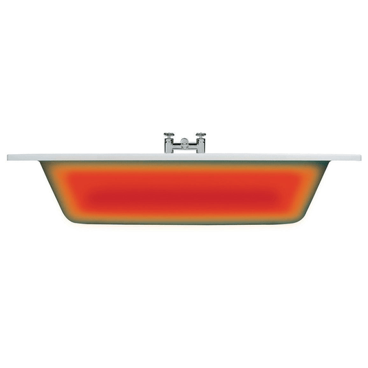 Ruby Cosmo Back To Wall SUPERCAST 1700x750x600mm 0TH Bath w/Legs - RUBY105669 - Envy Bathrooms Ltd