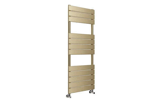 Ruby Dexter Square Ladder Radiator (500x1200mm) - Brushed Brass - RUBY108795 - Envy Bathrooms Ltd