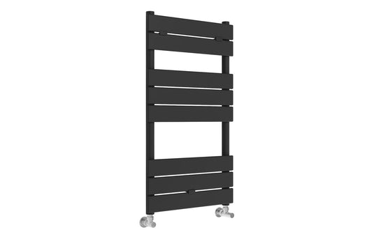 Ruby Dexter Square Ladder Radiator (500x840mm) - Black - RUBY108550 - Envy Bathrooms Ltd