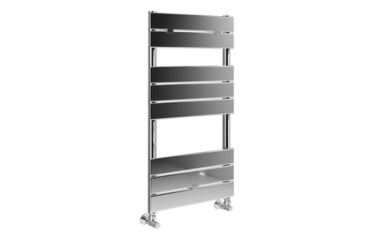 Ruby Dexter Square Ladder Radiator (500x840mm) - Chrome - RUBY108546 - Envy Bathrooms Ltd