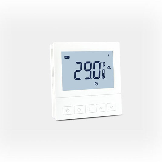 Ruby Digital Programmable Thermostat - White - RUBY108845 - Envy Bathrooms Ltd