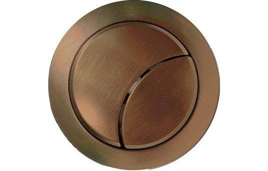 Ruby Dual Push Button (Cable) - Brushed Bronze - RUBY109030 - Envy Bathrooms Ltd