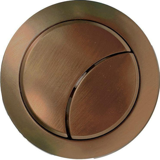 Ruby Dual Push Button (Cable) - Brushed Bronze - RUBY109030 - Envy Bathrooms Ltd