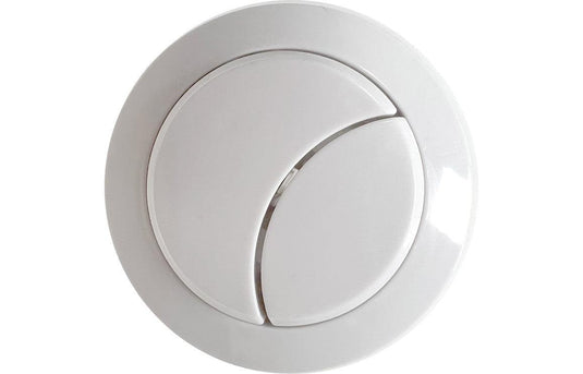 Ruby Dual Push Button (Cable) - White - RUBY106322 - Envy Bathrooms Ltd