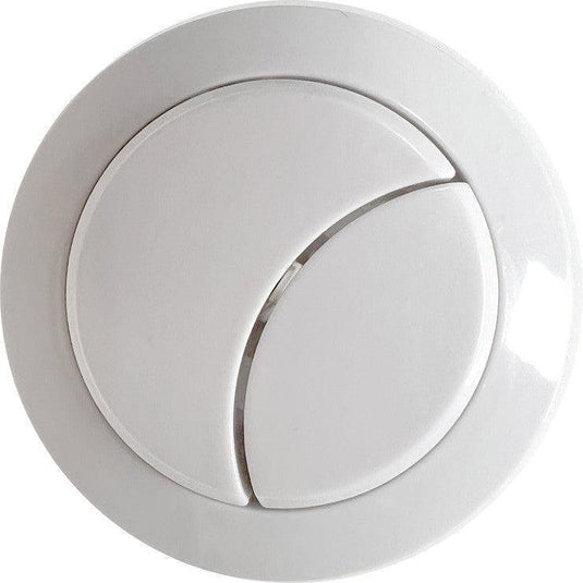 Ruby Dual Push Button (Cable) - White - RUBY106322 - Envy Bathrooms Ltd