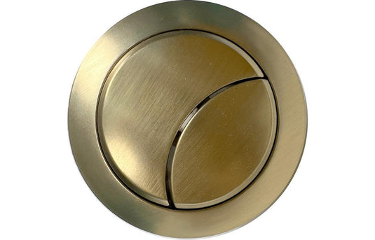 Ruby Dual Push Button Cover (Cable) - Brushed Brass - RUBY106323 - Envy Bathrooms Ltd