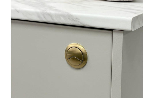 Ruby Dual Push Button Cover (Cable) - Brushed Brass - RUBY106323 - Envy Bathrooms Ltd