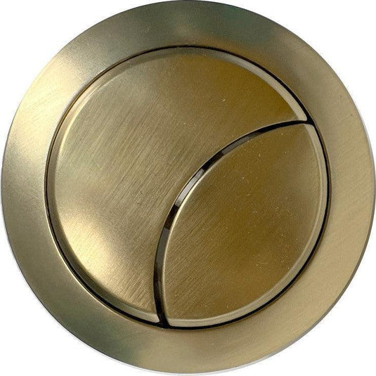Ruby Dual Push Button Cover (Cable) - Brushed Brass - RUBY106323 - Envy Bathrooms Ltd