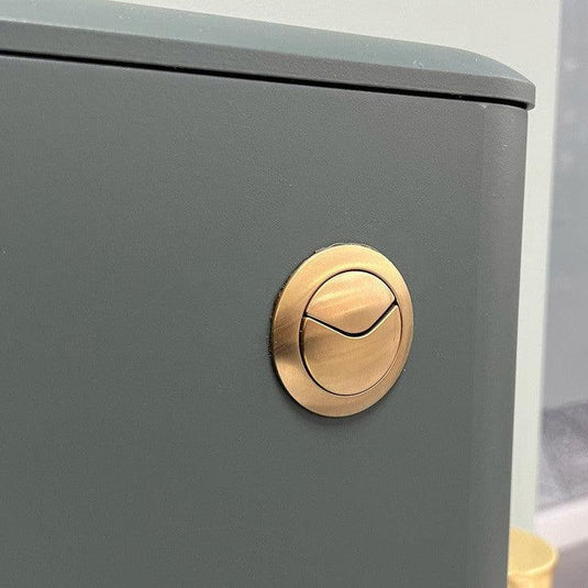 Ruby Dual Push Button Cover (Rod) - Brushed Brass - RUBY106325 - Envy Bathrooms Ltd
