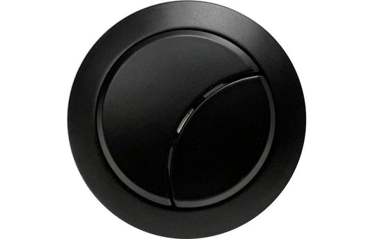 Ruby Dual Push Button Cover (Rod) - Matt Black - RUBY106326 - Envy Bathrooms Ltd