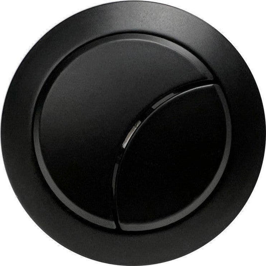Ruby Dual Push Button Cover (Rod) - Matt Black - RUBY106326 - Envy Bathrooms Ltd