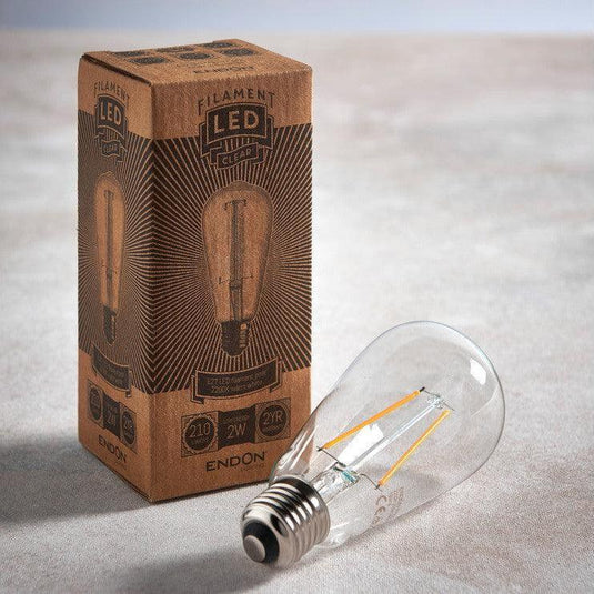 Ruby E27 LED Filament Pear Bulb - RUBY106319 - Envy Bathrooms Ltd