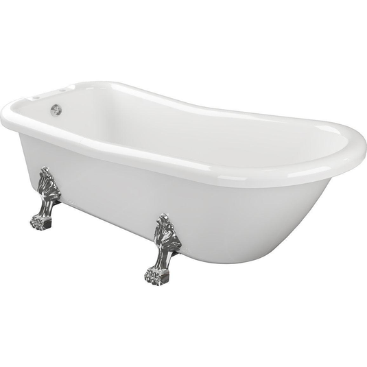 Ruby Ember Freestanding 1530x670x760mm 2TH Bath w/Feet - RUBY102811