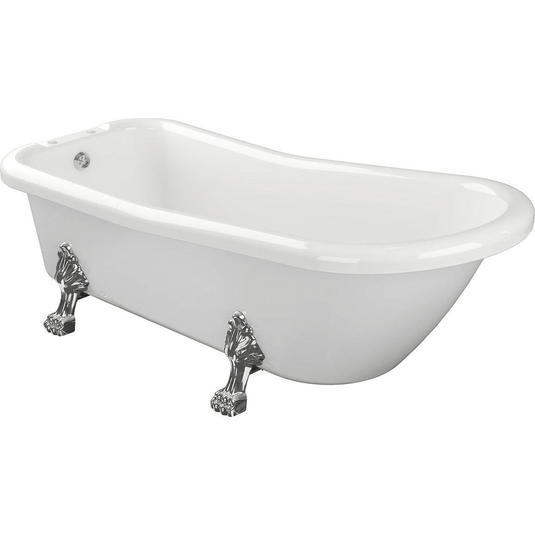 Ruby Ember Freestanding 1530x670x760mm 2TH Bath w/Feet - RUBY102811 - Envy Bathrooms Ltd