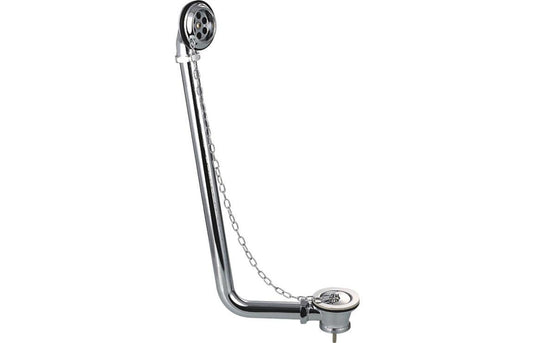 Ruby Exposed Bath Plug & Chain Waste - Chrome - RUBY4152 - Envy Bathrooms Ltd