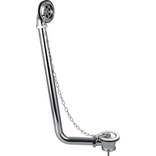 Ruby Exposed Bath Plug & Chain Waste - Chrome - RUBY4152 - Envy Bathrooms Ltd