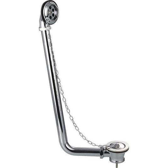 Ruby Exposed Bath Plug & Chain Waste - Chrome - RUBY4152 - Envy Bathrooms Ltd