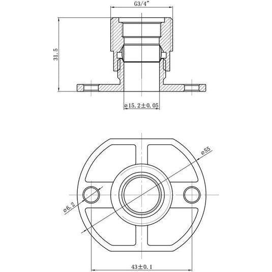 Ruby Exposed Shower Valve Fast Fitting Kit (Any) (Pair) - RUBY105879 - Envy Bathrooms Ltd