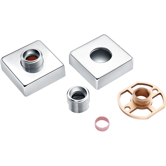 Ruby Exposed Shower Valve Fast Fitting Kit Square (Pair) - RUBY105878