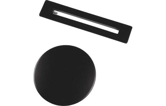 Ruby Floor Standing Bath Overflow & Waste Cover - Black - RUBY105339 - Envy Bathrooms Ltd