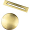 Ruby Floor Standing Bath Overflow & Waste Cover | Brushed Brass | RUBY105336