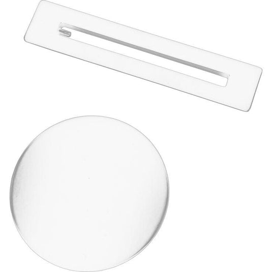 Ruby Floor Standing Bath Overflow & Waste Cover - White - RUBY109283 - Envy Bathrooms Ltd