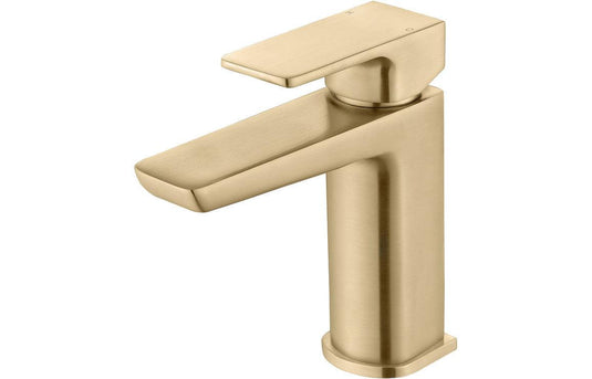 Ruby Ghost Basin Mixer & Waste - Brushed Brass - RUBY105807 - Envy Bathrooms Ltd