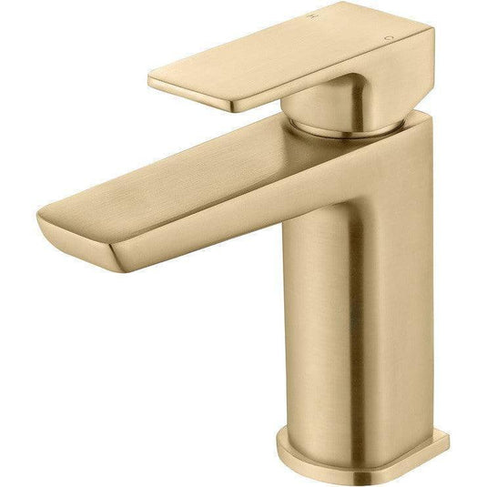 Ruby Ghost Basin Mixer & Waste - Brushed Brass - RUBY105807 - Envy Bathrooms Ltd
