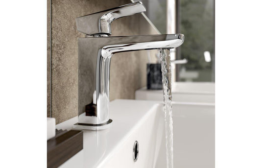 Ruby Ghost Basin Mixer & Waste - Chrome - RUBY105726 - Envy Bathrooms Ltd