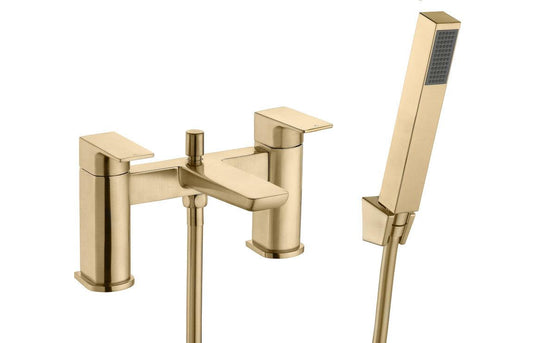 Ruby Ghost Bath/Shower Mixer - Brushed Brass - RUBY105810 - Envy Bathrooms Ltd