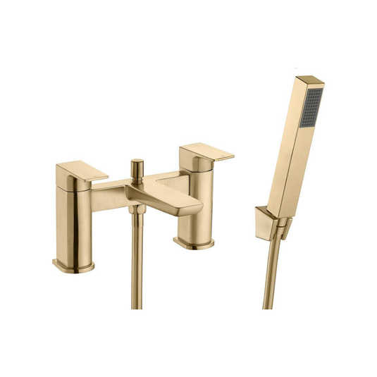 Ruby Ghost Bath/Shower Mixer - Brushed Brass - RUBY105810