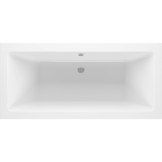 Ruby Gunner Square Double End SUPERCAST 1700x750x550mm 0TH Bath w/Legs - RUBY105657 - Envy Bathrooms Ltd