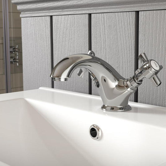 Ruby Harry Basin Mixer & Waste - Chrome - RUBY105730 - Envy Bathrooms Ltd