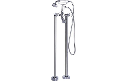 Ruby Harry Floor Standing Bath/Shower Mixer - Chrome - RUBY105734 - Envy Bathrooms Ltd