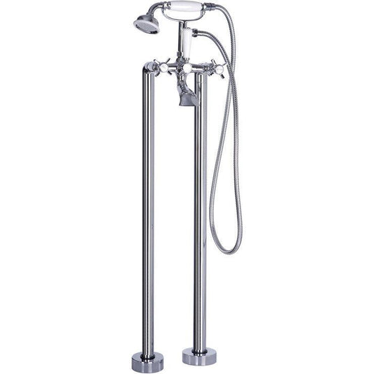 Ruby Harry Floor Standing Bath/Shower Mixer - Chrome - RUBY105734 - Envy Bathrooms Ltd
