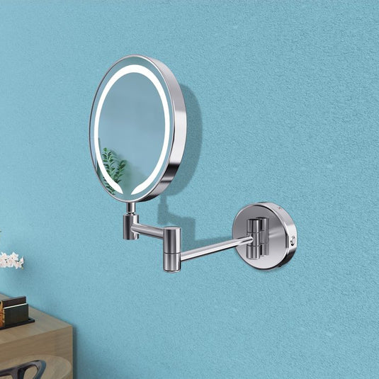 Ruby Josie Round LED Cosmetic Mirror - Chrome - RUBY107587 - Envy Bathrooms Ltd