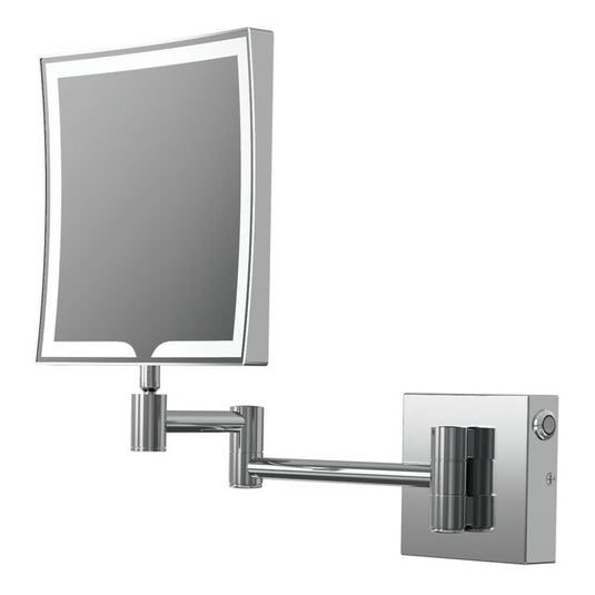 Ruby Josie Square LED Cosmetic Mirror - Chrome - RUBY107590 - Envy Bathrooms Ltd