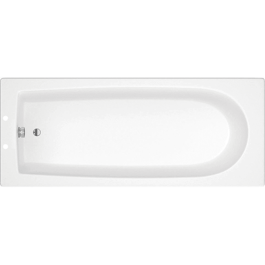Ruby Kilo D Shape Single End SUPERCAST 1700x700x550mm 2TH Bath w/Legs - RUBY105640 - Envy Bathrooms Ltd