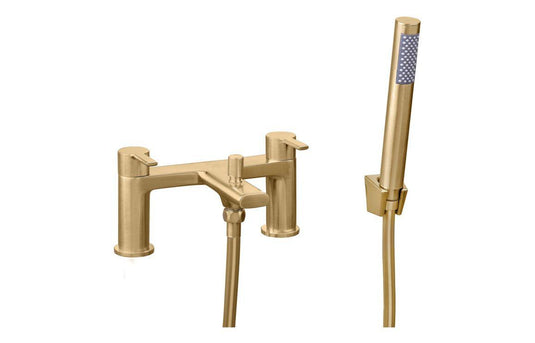 Ruby King Bath/Shower Mixer - Brushed Brass - RUBY108101 - Envy Bathrooms Ltd