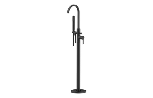 Ruby King Floor Standing Bath/Shower Mixer - Matt Black - RUBY108098 - Envy Bathrooms Ltd