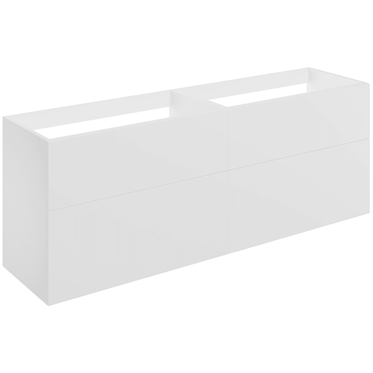 Ruby Kobe 1180mm Wall Hung 4 Drawer Basin Unit (No Top) - Matt White - RUBY104070 - Envy Bathrooms Ltd