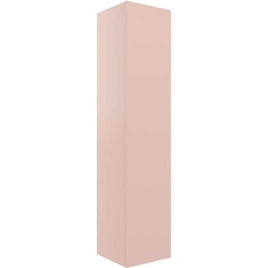 Ruby Kobe 350mm Wall Hung 1 Door Tall Unit - Matt Antique Rose - RUBY104078 - Envy Bathrooms Ltd